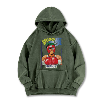 Hajime No Ippo Kamogawa Boxing Gym V2 Vintage Hoodie
