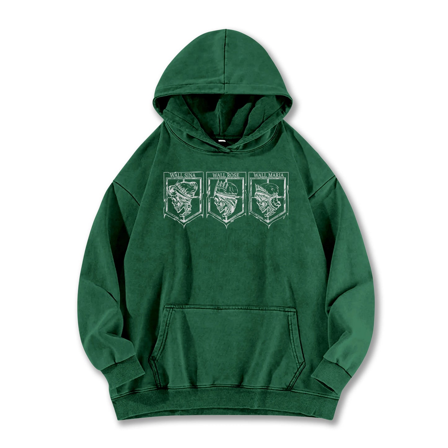 Titan Siege Wall Territory Vintage Hoodie