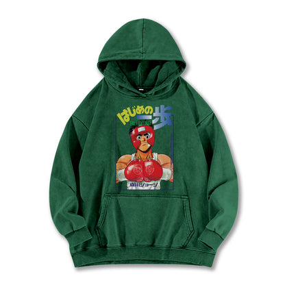 Hajime No Ippo Kamogawa Boxing Gym V2 Vintage Hoodie