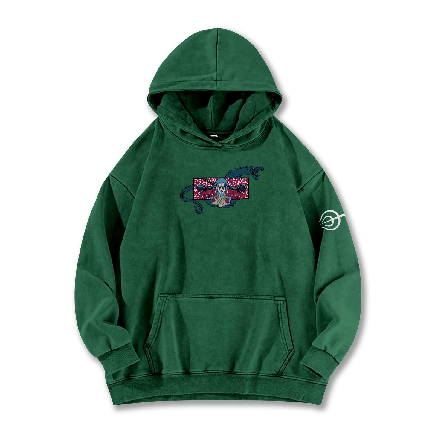 Hidden Leaf Shinobi Hashirama Senju Wood Dragon Vintage Hoodie