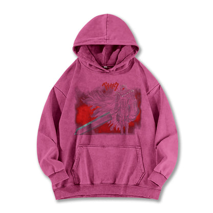 Dark Sword Saga Black Swordsman V9 Vintage Hoodie
