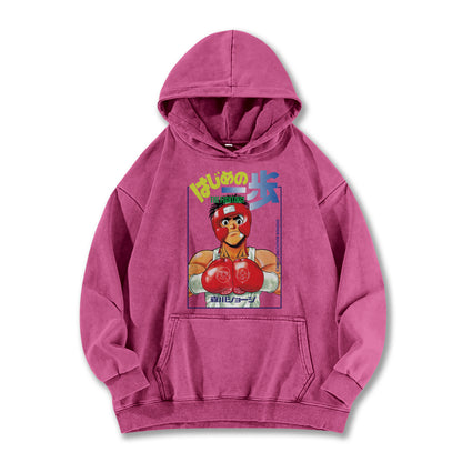 Hajime No Ippo Kamogawa Boxing Gym V2 Vintage Hoodie
