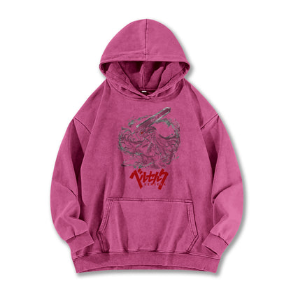 Dark Sword Saga Black Swordsman Vintage Hoodie
