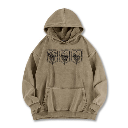 Titan Siege Wall Territory Vintage Hoodie
