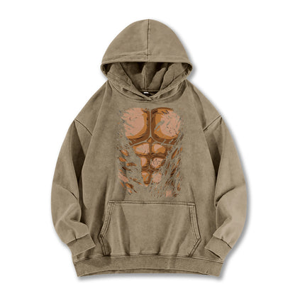 Ultimate Grappler's 6-Pack Abs Vintage Hoodie