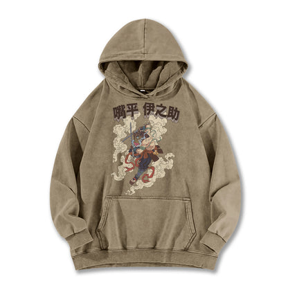 Blade of the Demon Hunters Inosuke Hashibara V2 Vintage Hoodie