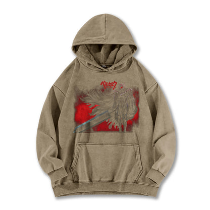 Dark Sword Saga Black Swordsman V9 Vintage Hoodie