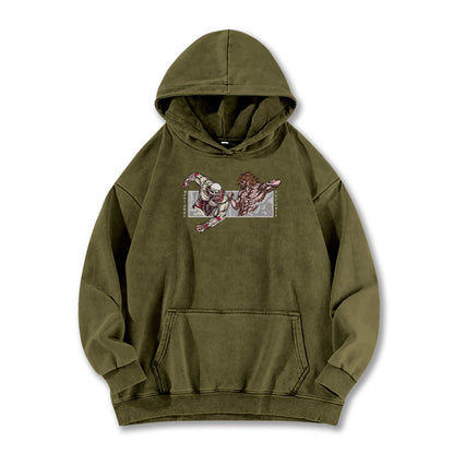 Titan Siege Wall - Titans Fighting Vintage Hoodie