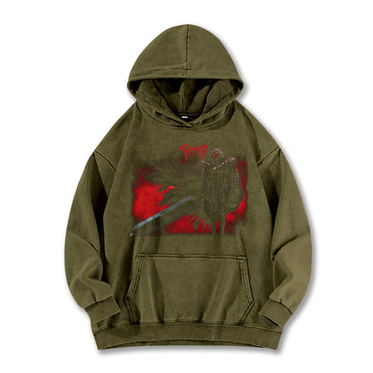 Dark Sword Saga Black Swordsman V9 Vintage Hoodie