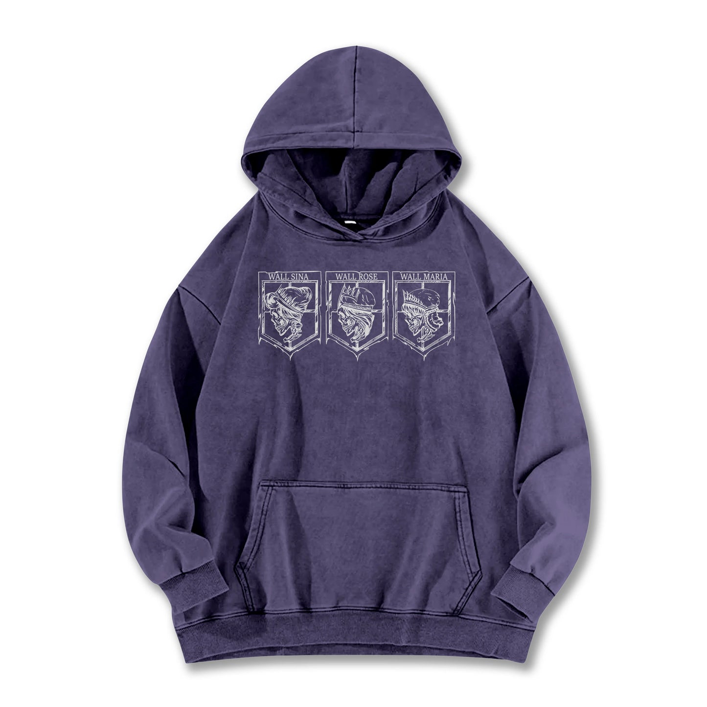 Titan Siege Wall Territory Vintage Hoodie