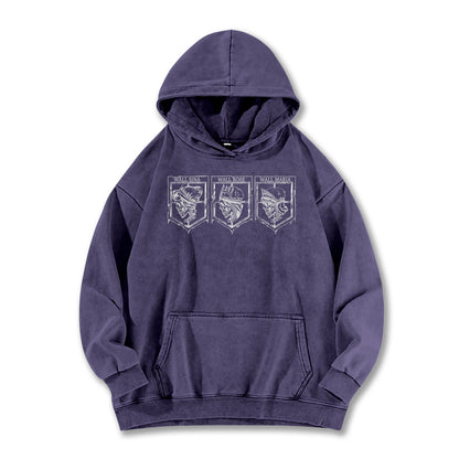 Titan Siege Wall Territory Vintage Hoodie