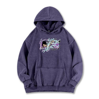 Hidden Leaf Shinobi - Sasuke Chidori Oversized Vintage Hoodie