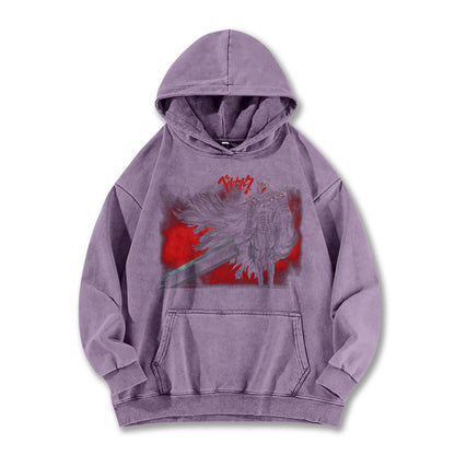 Dark Sword Saga Black Swordsman V9 Vintage Hoodie