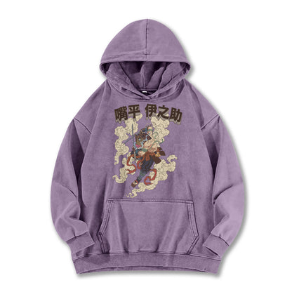 Blade of the Demon Hunters Inosuke Hashibara V2 Vintage Hoodie