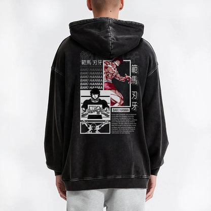 Ultimate Grappler Hanma V14 Vintage Hoodie