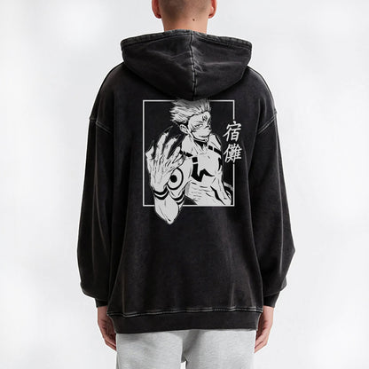 Tokyo Sorcery Malevolent Unlucky King V3 Vintage Hoodie