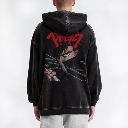 Dark Sword Saga Black Swordsman V3 Vintage Hoodie