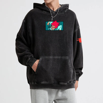 Hidden Leaf Shinobi Might Guy 8 Gates Boxy Vintage Hoodie