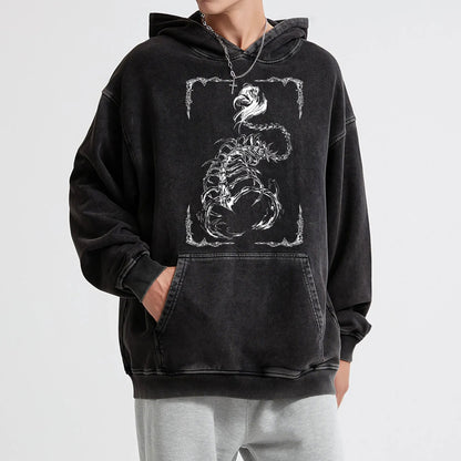 Titan Siege Skeleton Vintage Hoodie
