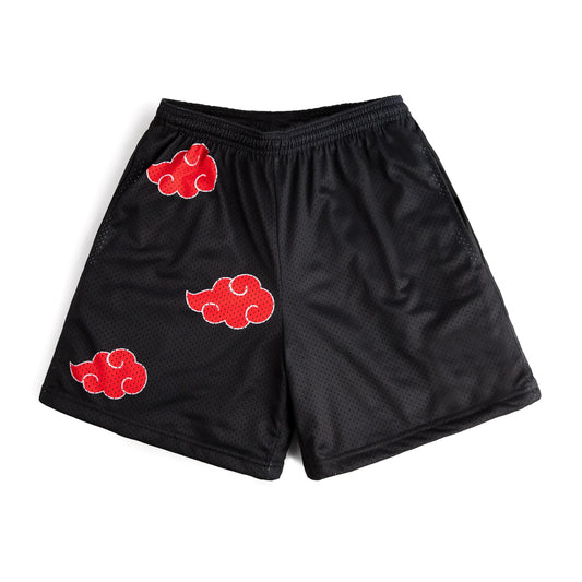 Akatsuki Cloud Mesh Shorts