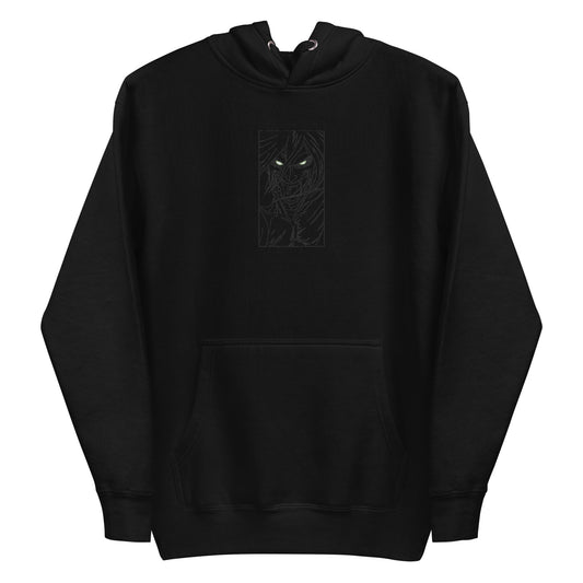 Attack on Titan Eren Yeager Annihilate Blackout-Kapuzenpullover (bestickt)