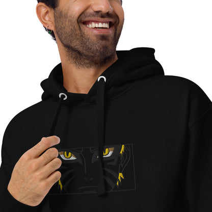 Naruto Kyuubi + Sage Mode Blackout Hoodie (Embroidered)