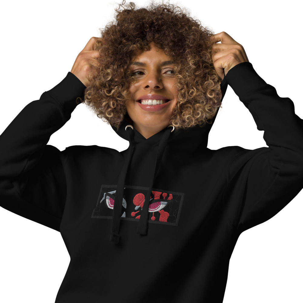 Demon Slayer Uzui Tengen Blackout Hoodie (Embroidered)