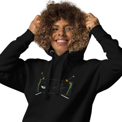 One Piece Zoro Blackout Hoodie (Embroidered)