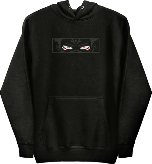 Jujutsu Kaisen Ryomen Sukuna Blackout Embroidered Hoodie