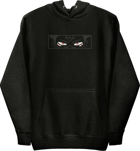 Jujutsu Kaisen Ryomen Sukuna Blackout Embroidered Hoodie